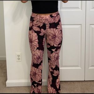 floral flowy leggings